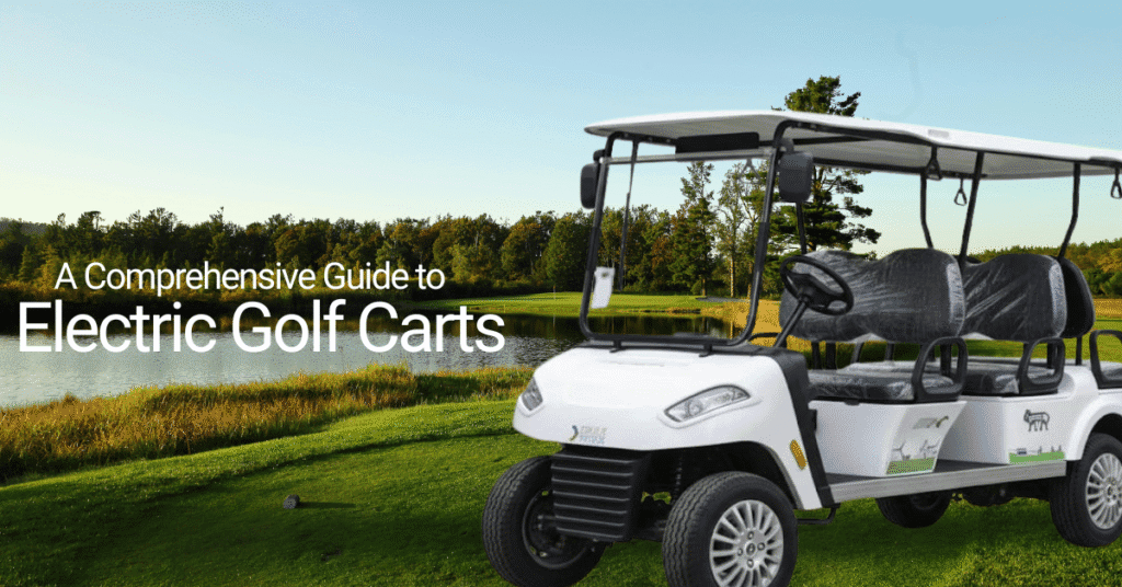 a feature image for a comprehensive guide to electric golf carts
