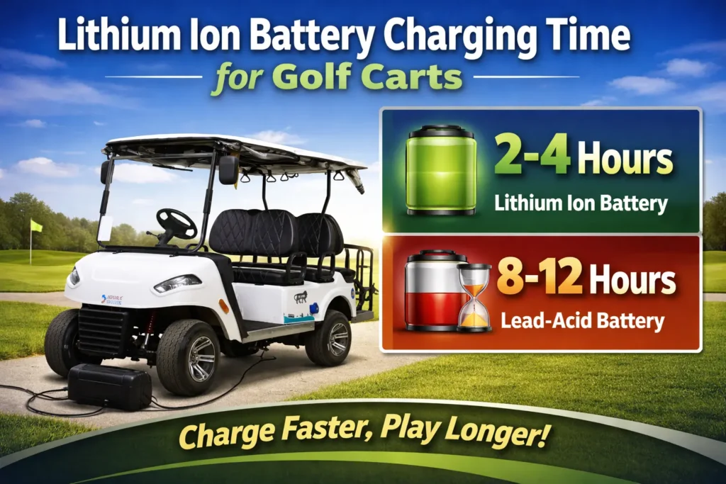 lithium ion battery charging time in golf cart